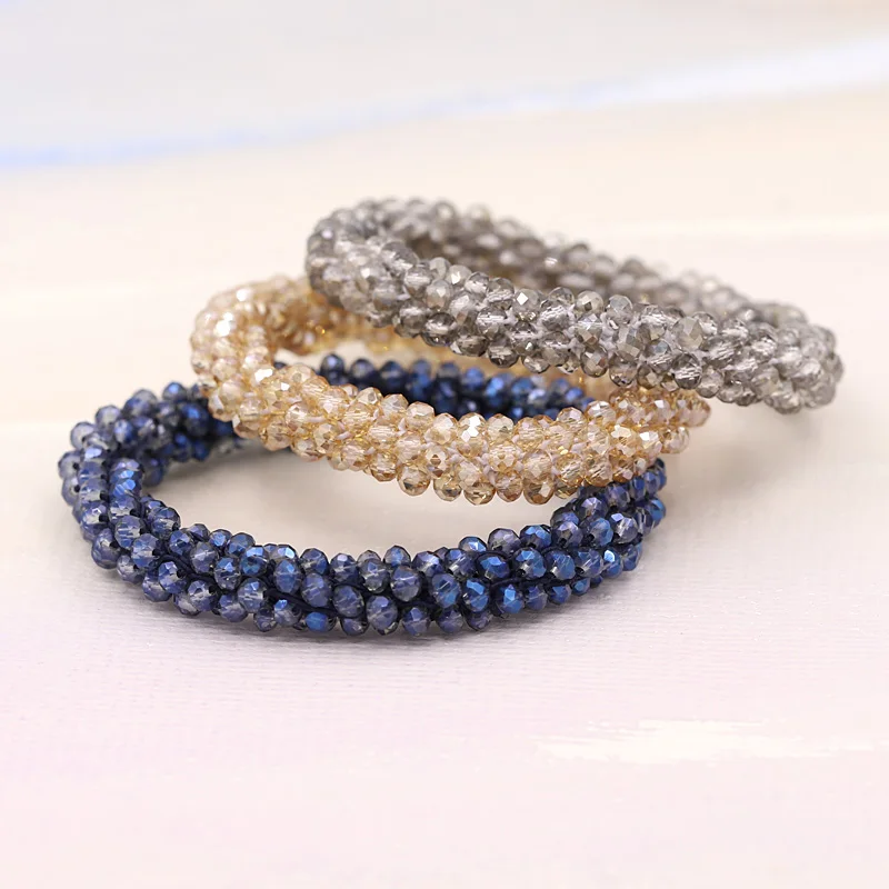 Bracelets for Women Fashion Multilayer Crystal Beads Woven Bracelet Jewelry Female Girl Gifts Accessories Wholesale