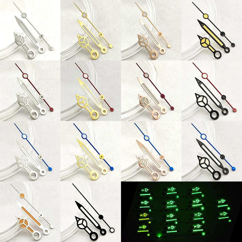 NH35 Hands High Quality Second Hand Watch Hands Green Luminous Hands Watch Accessories for NH35/NH36/4R/7S Movement