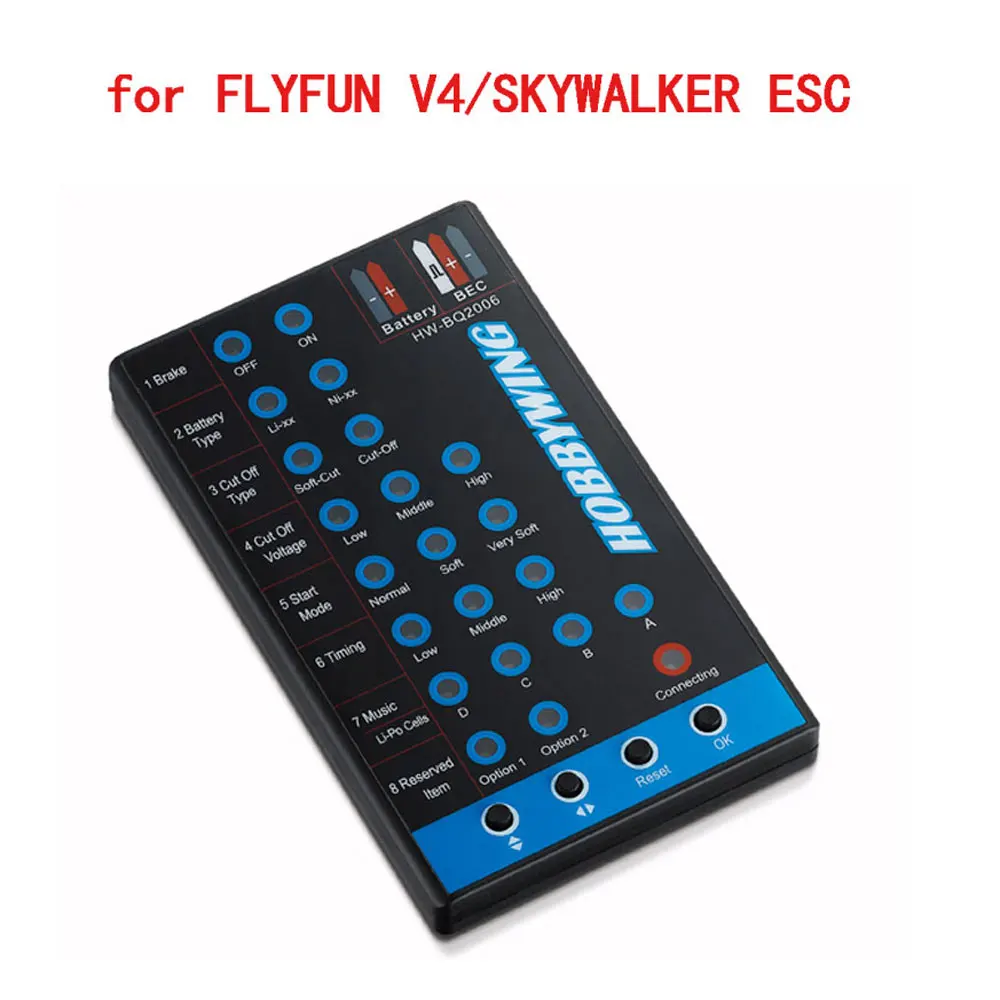 Hobbywing LED OTA Programmer Card for Platinum XeRun EzRun Seaking Pro ESC Programming
