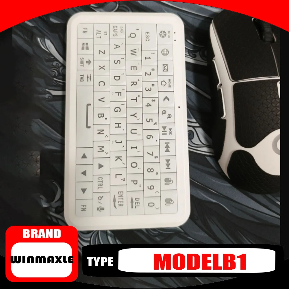 Winmaxle ModelB1 Bluetooth Keyboard Handheld RGB  TYPE-C Charging Durable 2.4G 0.28s Low Latency Mini Keyboard Ergonomics Gift