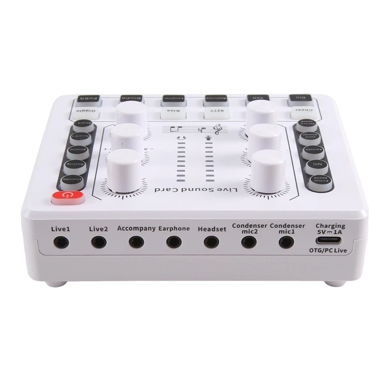 1 PCS M8 Audio Interface Podcast Equipment Caster All In One Plastic Portable Podcast Production Studio With Premium Mic Preamp