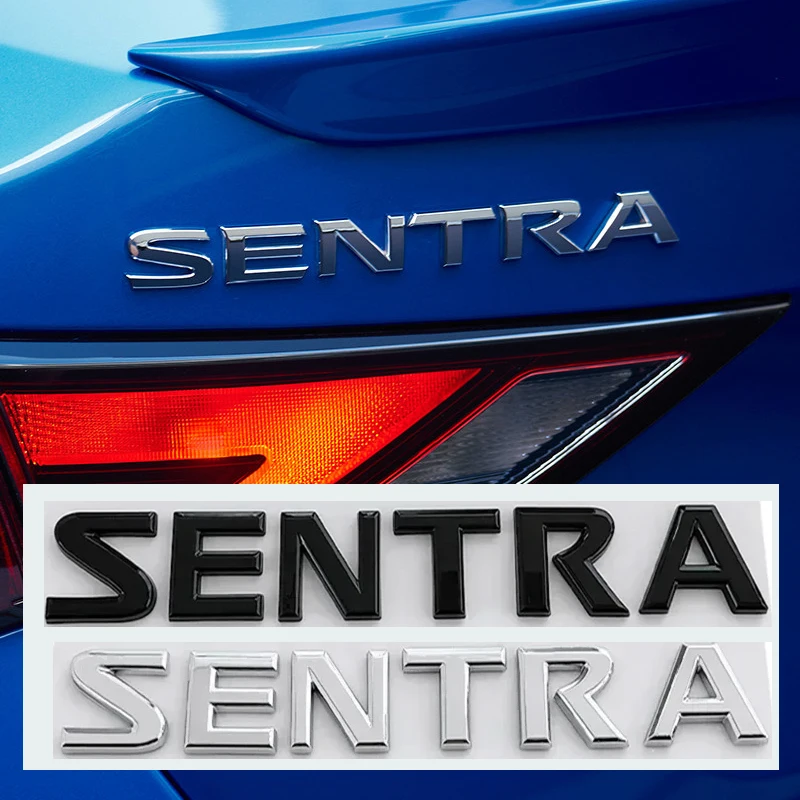 for Nissan SENTRA Automobile Trunk Letter Decoration ABS Car Body Logo Decal Sticker Styling Exterior Accessories