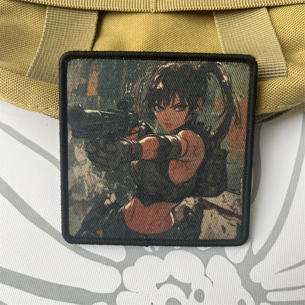 

Snow Leopard Morale Tactical Patches for Clothing Printed Hook and Loop Patch Military Backpack Sticker