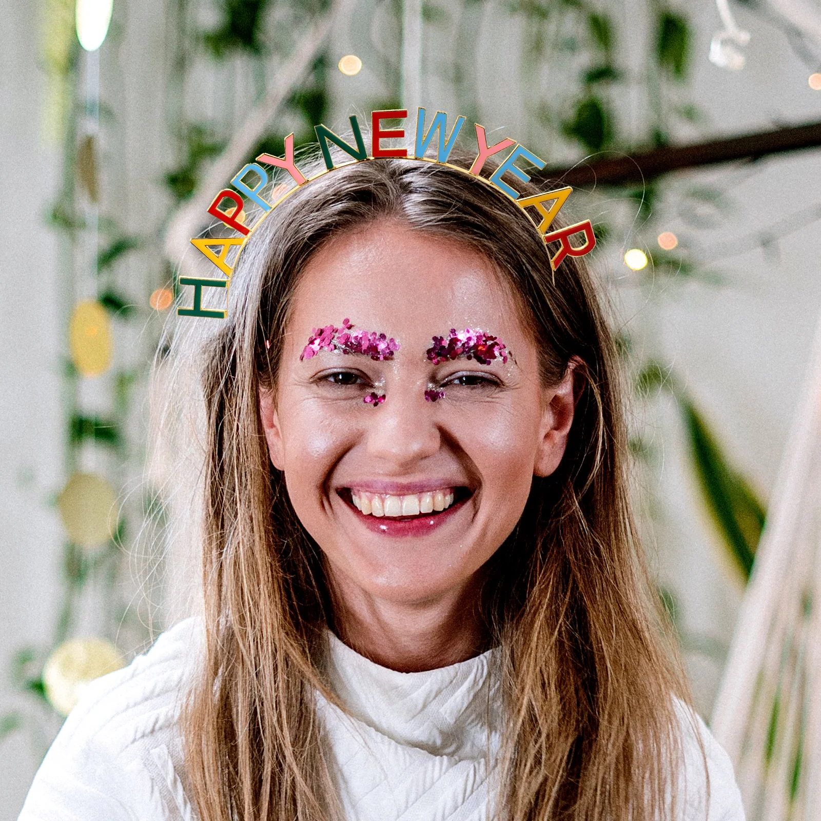 

New Year Headdress Hair Bands Headband Accessories Party Hairbands Eve Headwear Headpiece Zinc Alloy Lightweight Design Photo