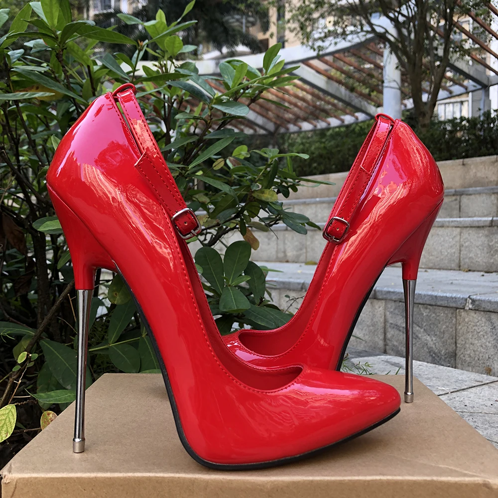 

New Arrival 16cm Extreme High Heels Sexy Women Solid Black Stilettos White Pumps Fetish Drag Queen Cross Dresser Unisex Shoes
