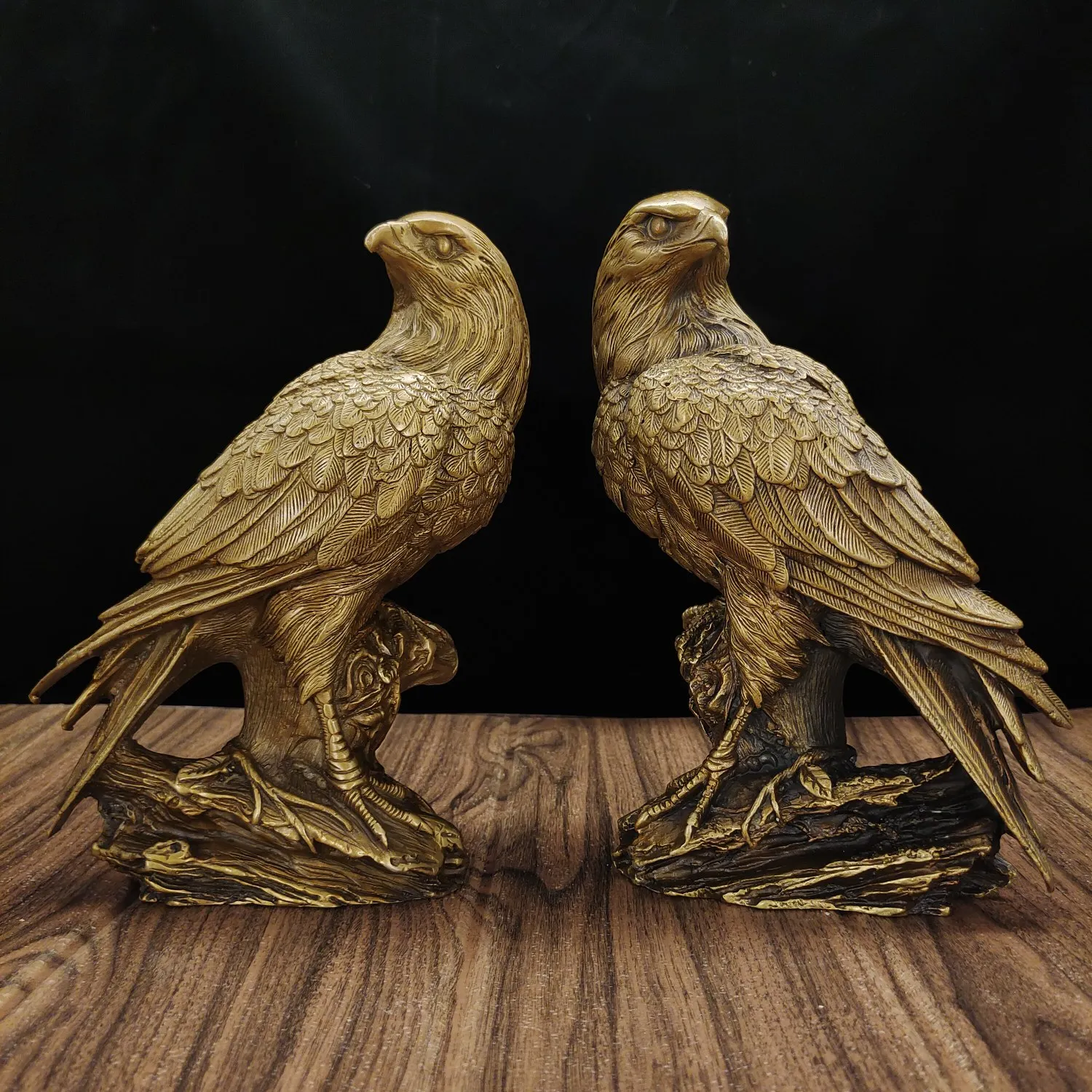 Pure copper eagle ornaments brass eagle copper bird ornaments visionary and prosperous business office feng shui ornaments 1pc