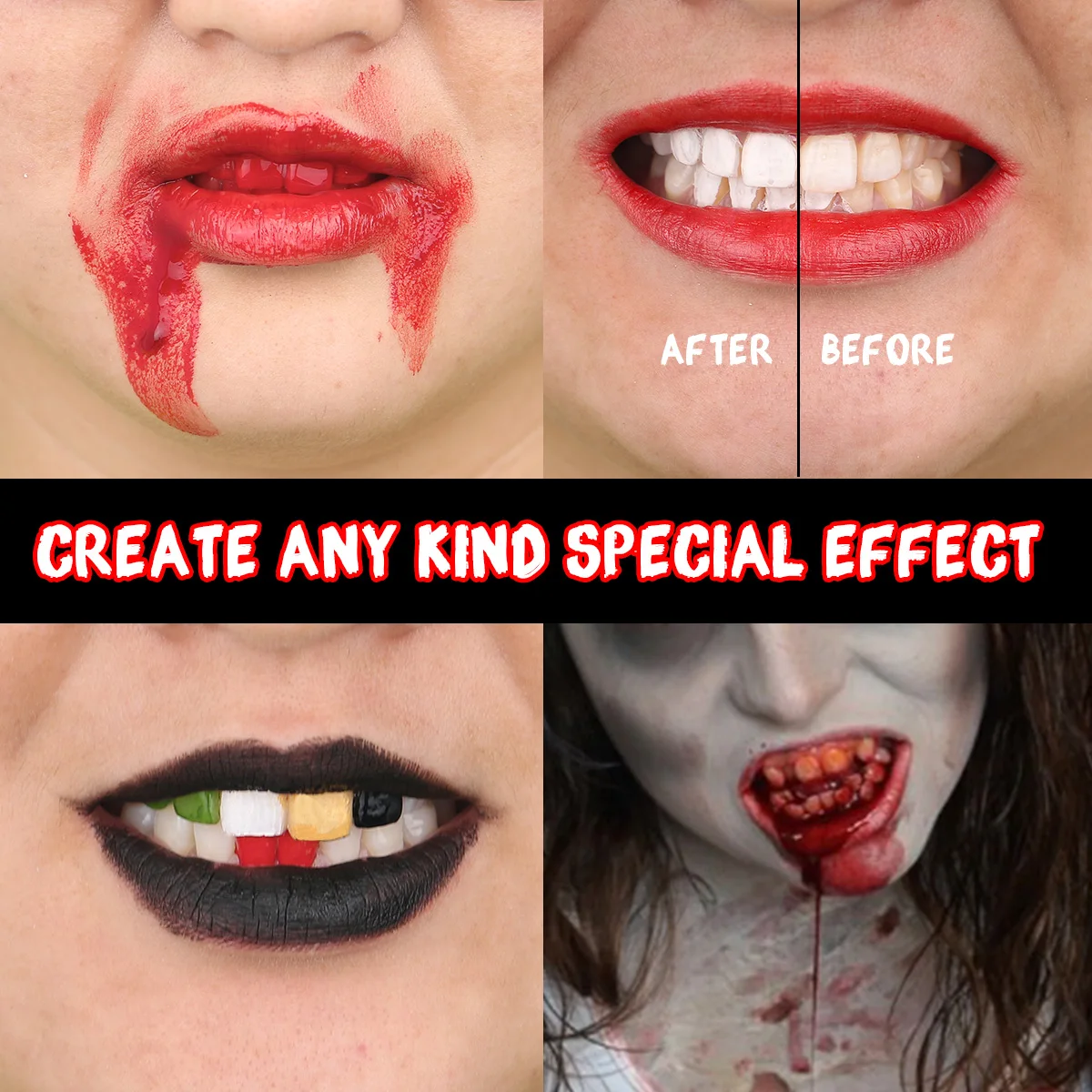 Depvision Tand Verf Make Kleurrijke Niet Giftig Voor Halloween Party Cosplay Cosmetica Pigment