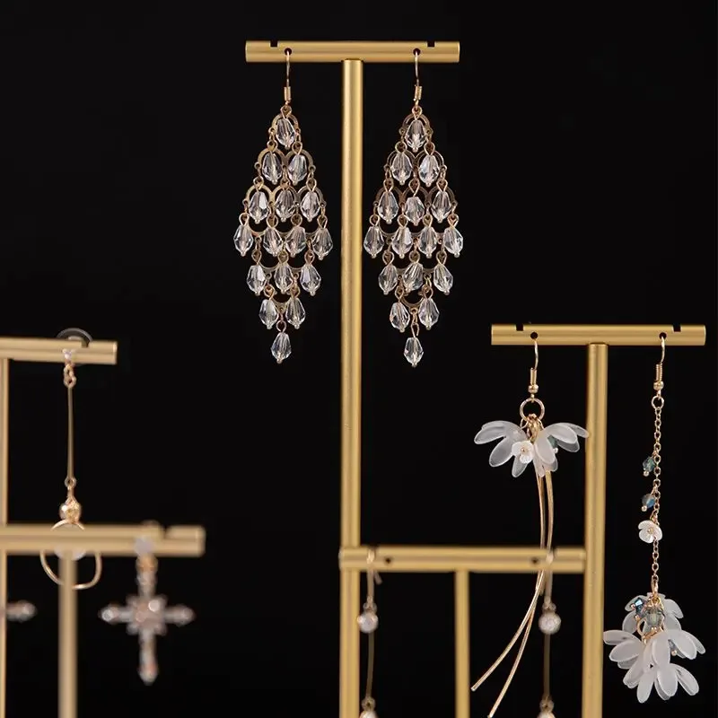 

Дисплей для ювелирных изделий T-образные серьги, подставка для шоу, полка, держатель для колец Metel, стойка, органайзер для ювелирных изделий, украшение дома