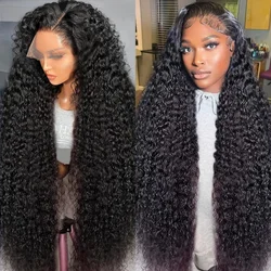 Deep Wave 13x4 13x6 Hd Lace Frontal Wigs Human Hair wig 30 40 42 Inch Water Wave Curly 360 Lace Front Human Hair For Blak Women