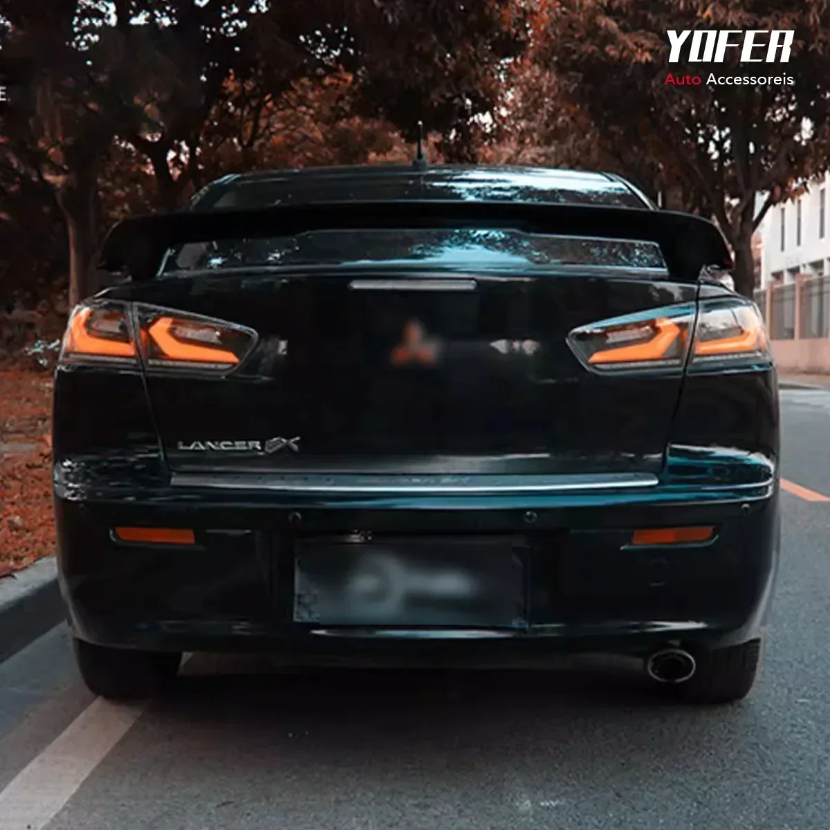 

TYPY New LED Tail Lamp Upgrade Modified For Mitsubishi Lancer EVO X 2008-2021Taillight Dynamic Signal Tail Lamp Auto Accessories
