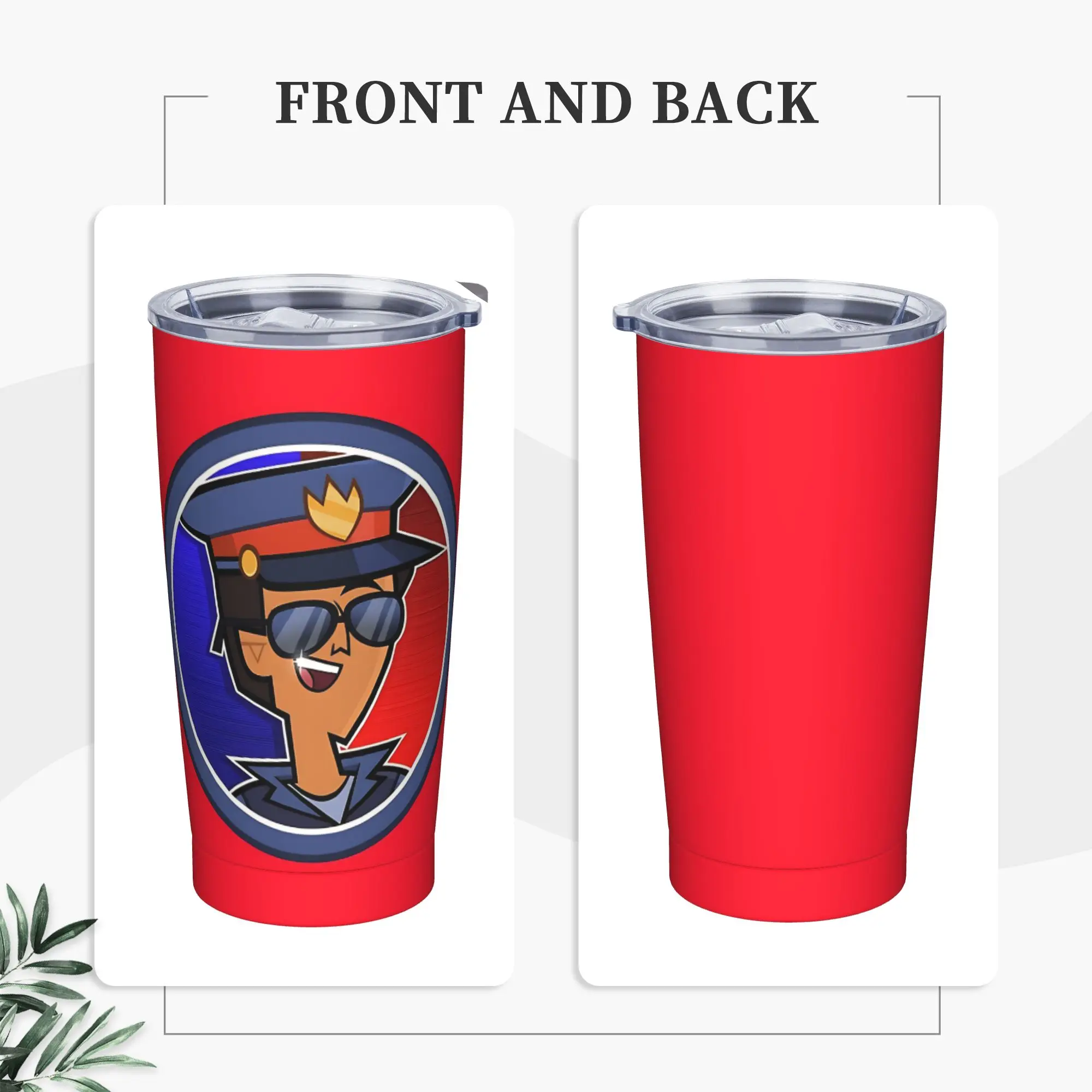Totals Dramas Reboot Icon - Officer Chase Tumbler Vacuum Insulated  Coffee Cups with Lid Straw School Mugs Hot Cold Drink, 20oz