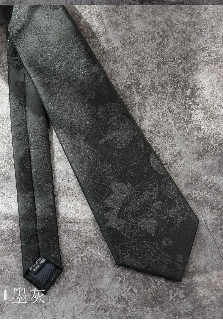 8cm Neue Blumenkrawatte für Herren Vintage Luxus-Krawatte mit Bambus- & Blumenmuster für Anzug und Hemd – Detail 25