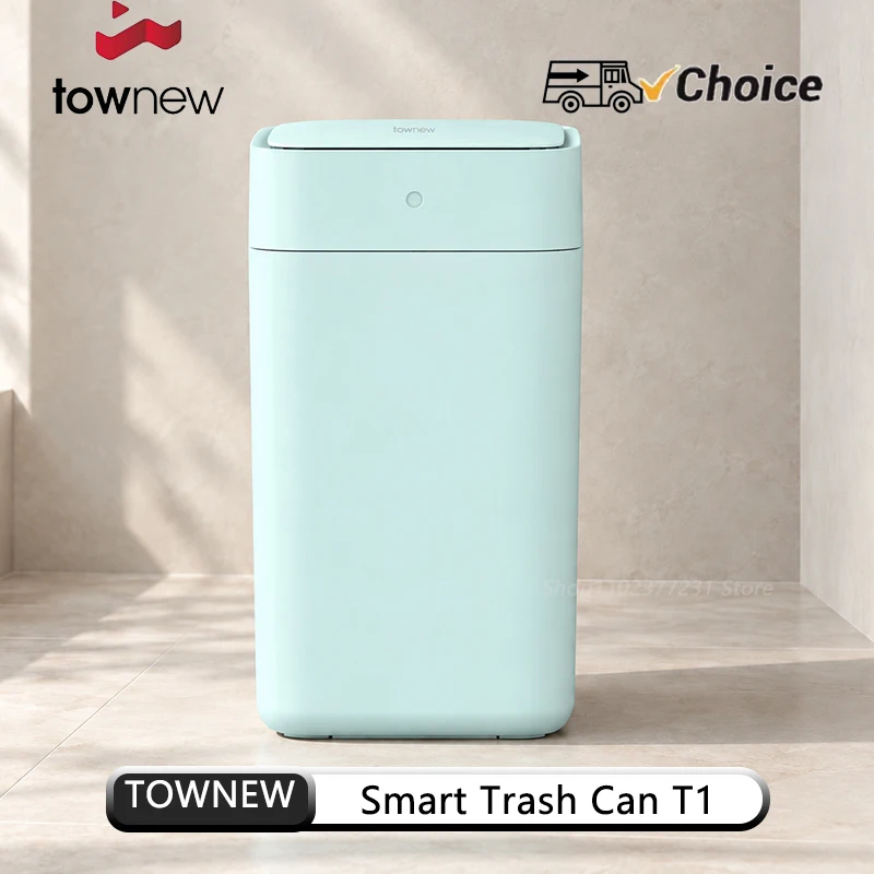 TOWNEW T1 15.5 L Automatic Trash Can with One-Touch Bag Sealing Self-Changing Bags and Motion Sensor Lid for Kitchen and Office