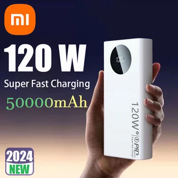 Xiaomi 120 ワット 50000 mAh 高容量パワーバンク急速充電パワーバンクポータブルバッテリー充電器 iPhone サムスン Huawei 社 2024