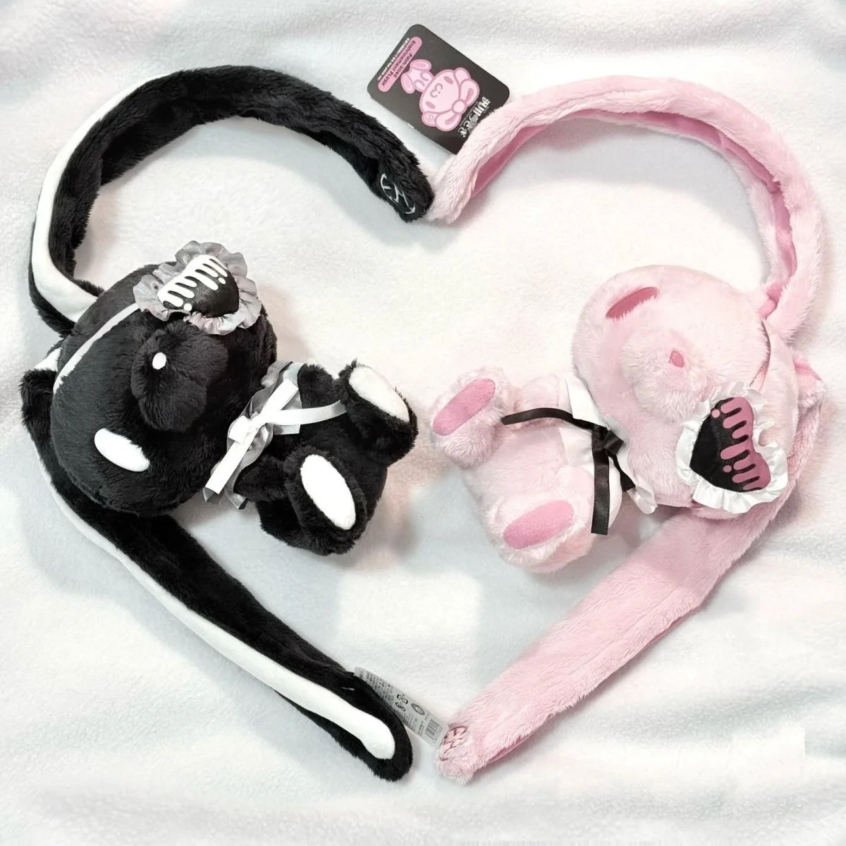 

Kawaii Gloomy Bear Friend Universal Rabbit Plush Doll Cartoon Gothic Eye Mask Toys Girls Collection Soft Doll Birthday Gift