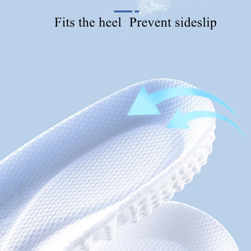 Sports Insoles High Elasticity Shock-Absorbing Sweat-Absorbing Anti-Odor Comfortable Running Insole Support Orthopedic Inserts