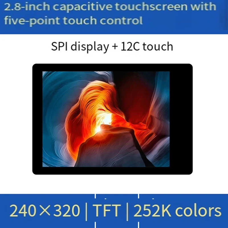 Super Sale ESP32-S3 2.8 Inch IPS Touchscreen Development Board 5-Point Touch 240x320 Display Support WiFi Bluetooth HMI/LVGL G
