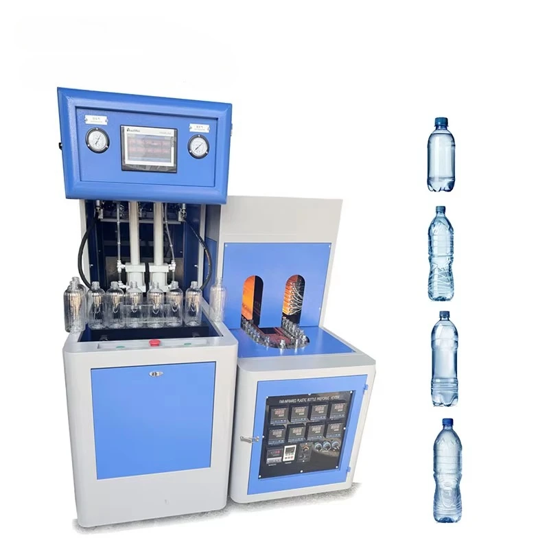 Chinese factory hand-fed 2-cavity plastic bottle making machine