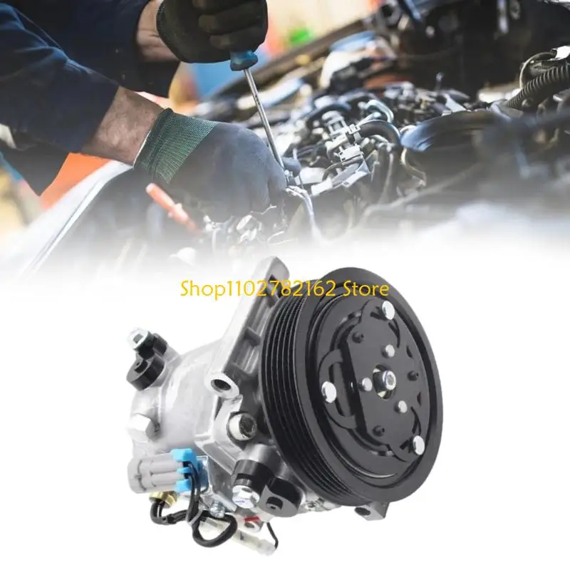 547B High Performances Aluminum Steel Car AC Compressor with Efficient Cooling 51786321 Replacements Simple Installation for Car