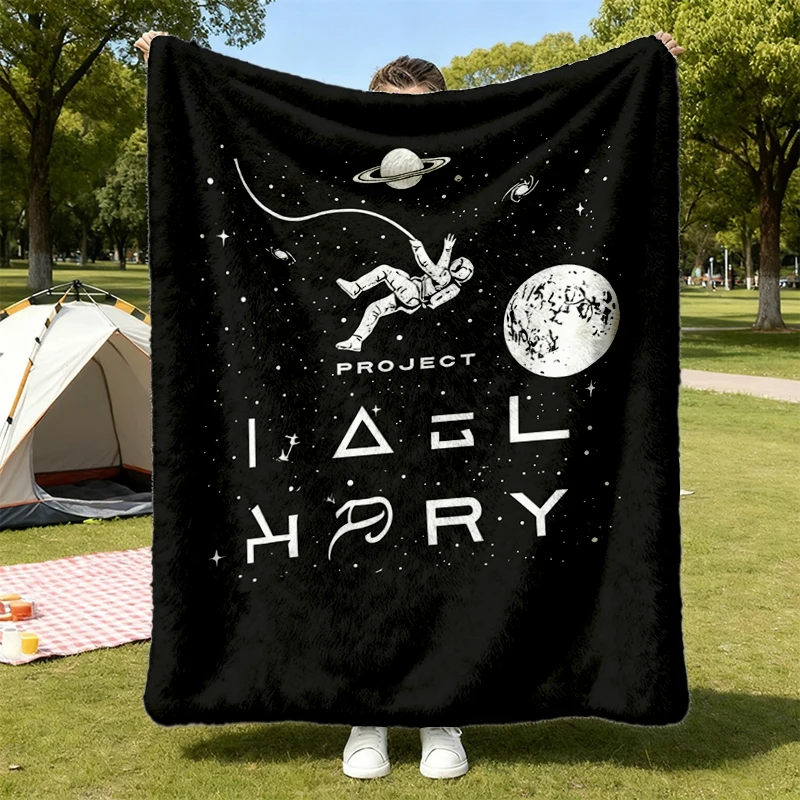 Project Hail Mary Rocky Astronaut Space Flannel Blanket, Astronomy Throw, Gift for Fans