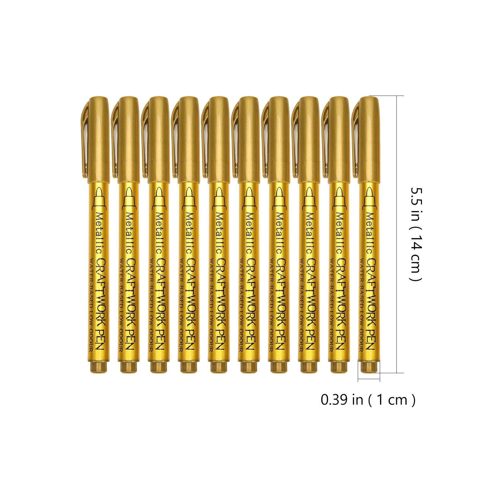 

10 Pcs Paintbrush Glass Markers Oil Pens Car Metal Marking Permanent for Plastic