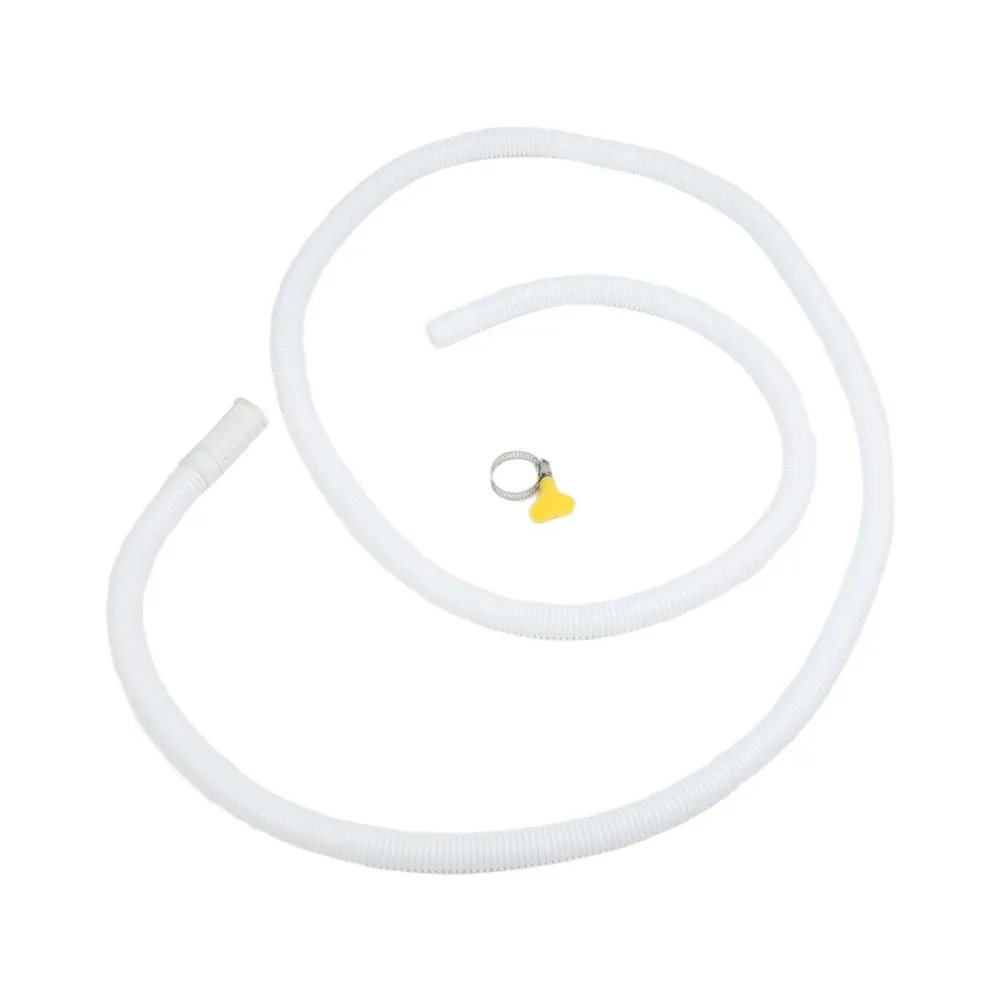 2M 5M Air Conditioner Drain Hose Washing Machine Water Inlet Pipe TPE Plastic Extension Tube With Stainless Steel Clamp