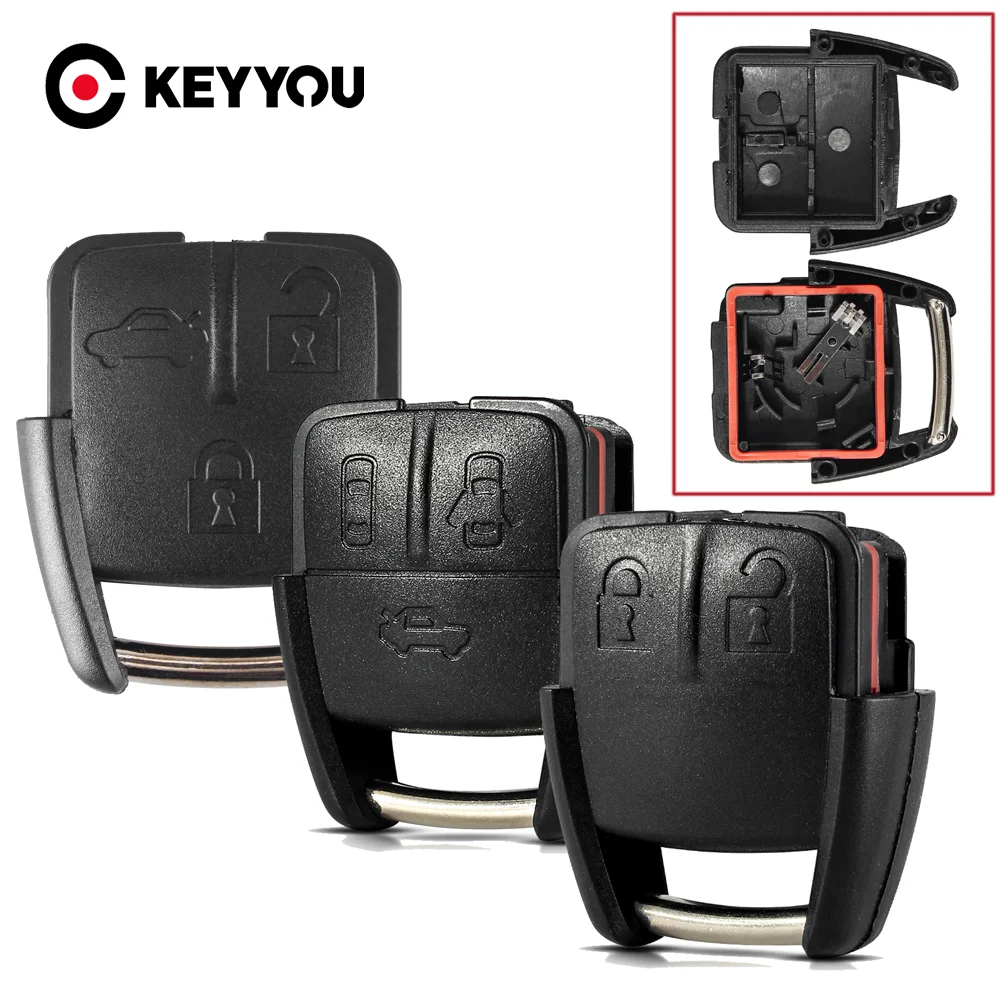 

KEYYOU For Chevrolet Opel Astra G Zafira FRONTERA B Vectra 2 3 Bottons Car Key Fob Case Shell Housing HU43 HU46 HU101 YM28 Blade
