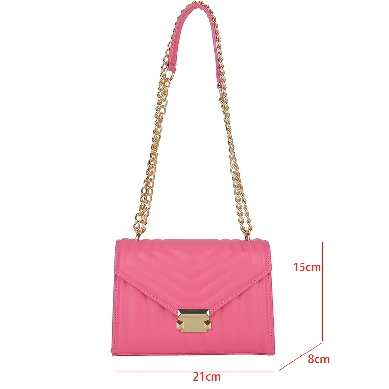 Embroidery Thread PU Leather Shoulder Bag For Women 2023 New 8 Colors Brand Handbag Purse Fashion Small Crossbody Bag Designer