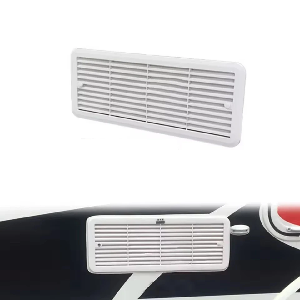 62445480 Campervan Cooling Vent Louvers for Thetford Refrigerator Vent Mounting Grille Caravan Motorhome RV Side Vent Fan