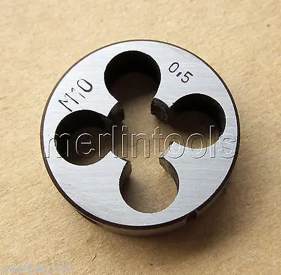 10mm x 0.5 Metric Left hand Die M10 x 0.5mm Pitch