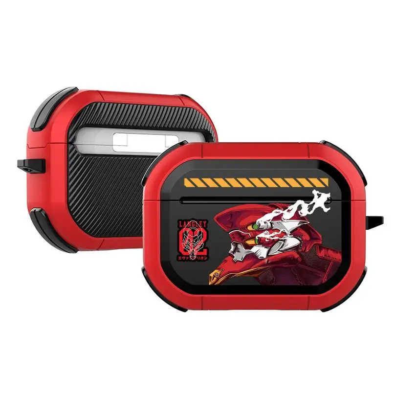 نيون جينيسيس إيفانجيليون EVA-01 نوع الاختبار AirPods Pro 1 2 3 4th Gen سماعة غطاء الإبداعية عالية القيمة الكرتون حقيبة سماعة الاذن