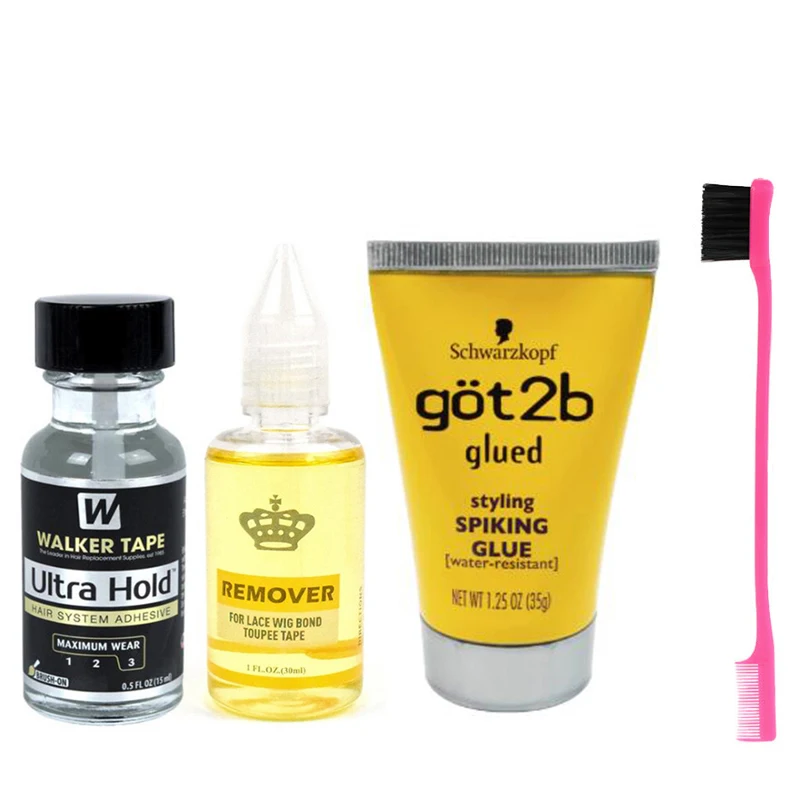 

Got2b Glued Spray Styling Gel Ultra Hold Wig Glue Waterproof Hair Bonding Glue Strong Hold Wig Adhesive Hair Closure Remover