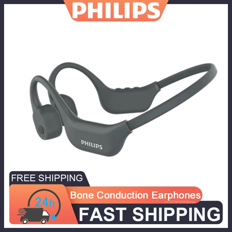 

Philips TAA6609C Наушники с костной проводимостью Беспроводные Bluetooth 5,4 Наушники Hi-Fi Стерео Музыка Спортивная гарнитура Открытый ушной крючок Микрофон