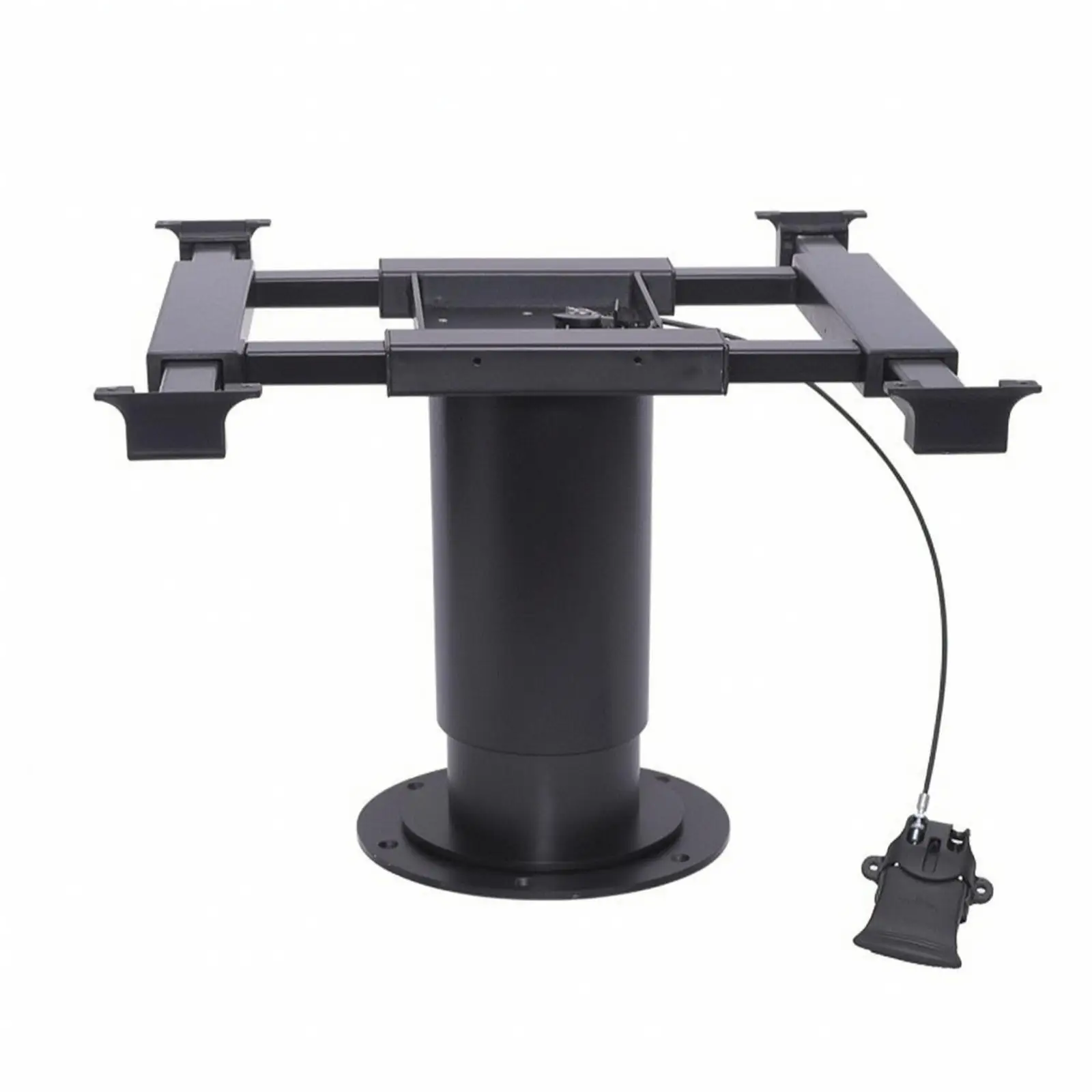 Portable Folding Table Leg Assembly with Hand Control for Camper Van Furniture