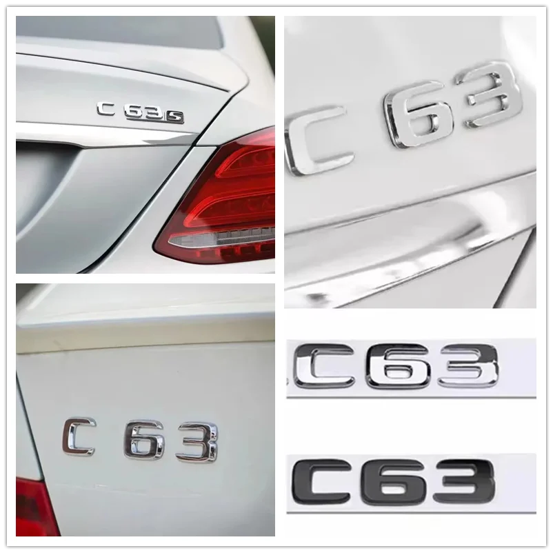 

ABS Car Rear Trunk Sticker Emblem for E63 C43 S 4MATIC C Class E Class Auto Tail Box Decals Badge Accessories