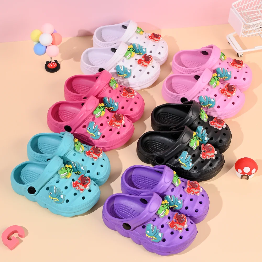 

New Children's Luminous Slippers Kids Summer Beach Shoes Girls Cartoon Home Flip Flops Outdoor Casual Garden Shoes