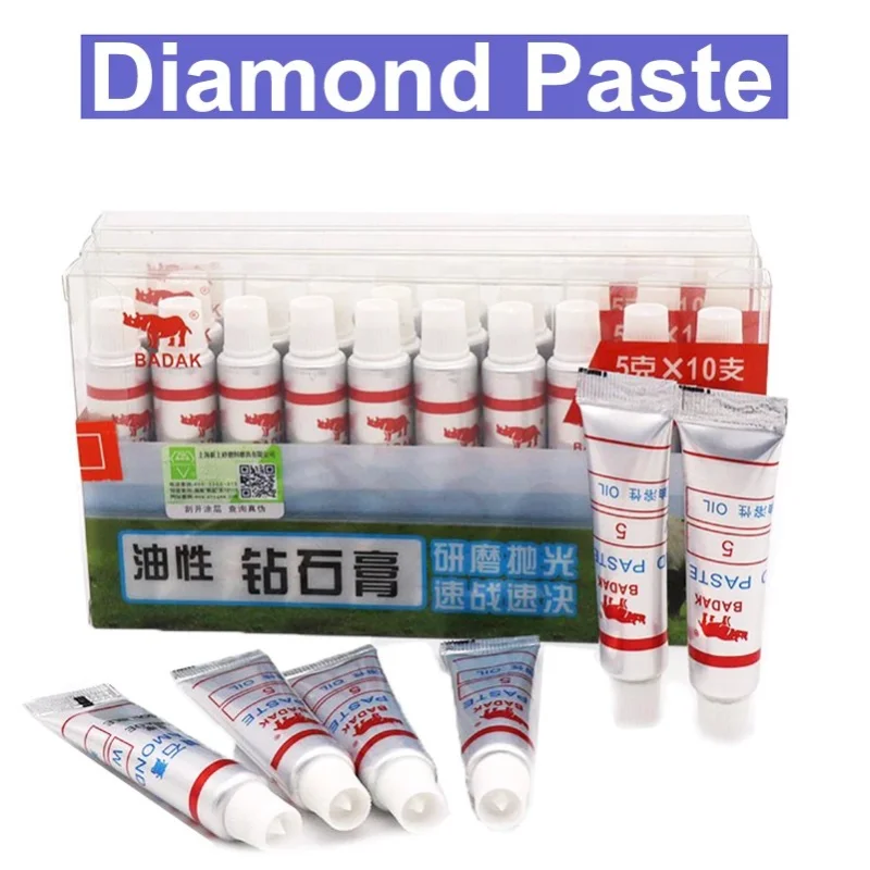 Diamond Polishing Cream Abrasive Paste 320-10000 Grit Glass Metal Grinding Lapping Paste Oily For Polishing Jade Clocks Lighters