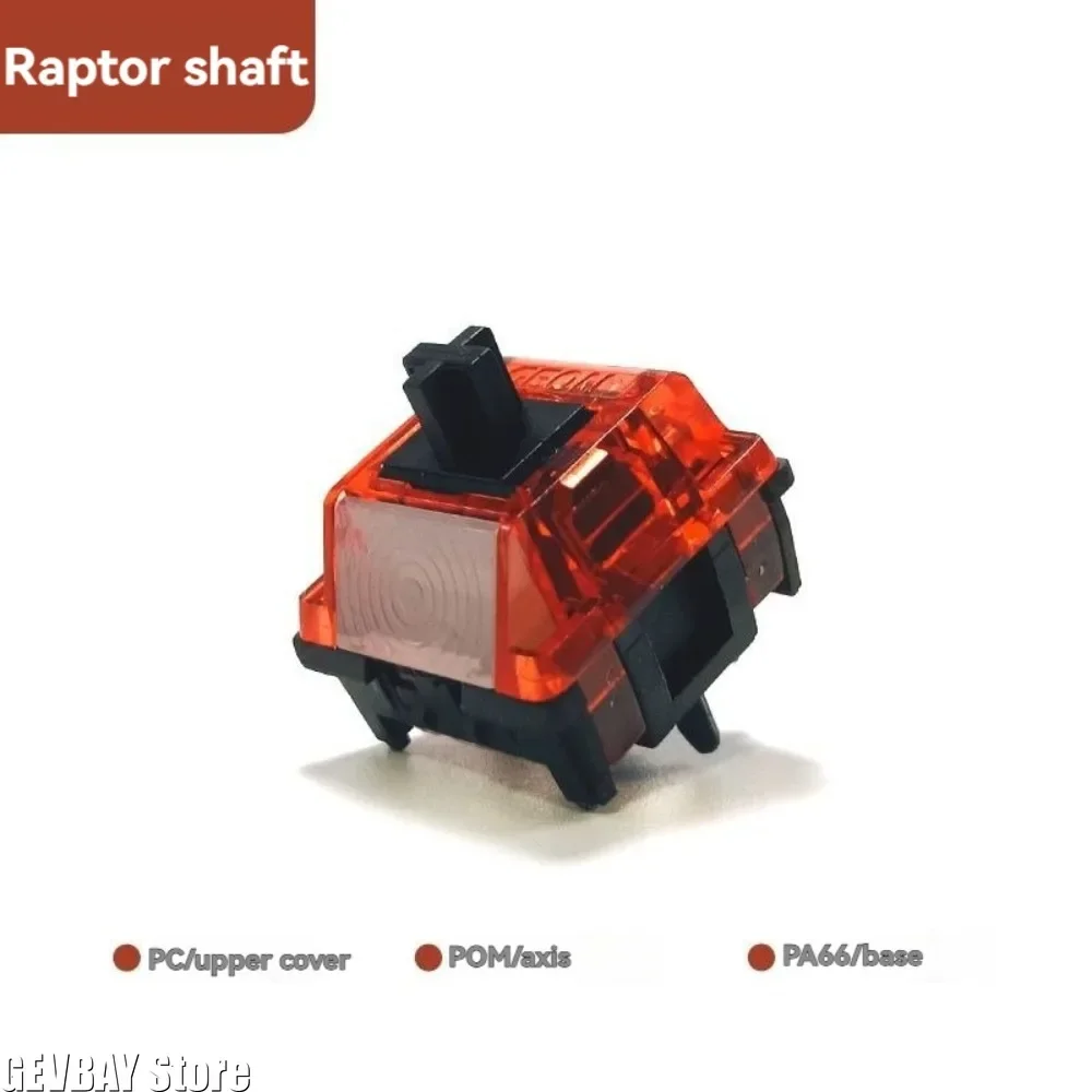 Geonworks Raptor MX Extreme Gaming Switch - Quick Trigger Axis 45g Linear Mechanical Switch for Keyboard Accessory Gift