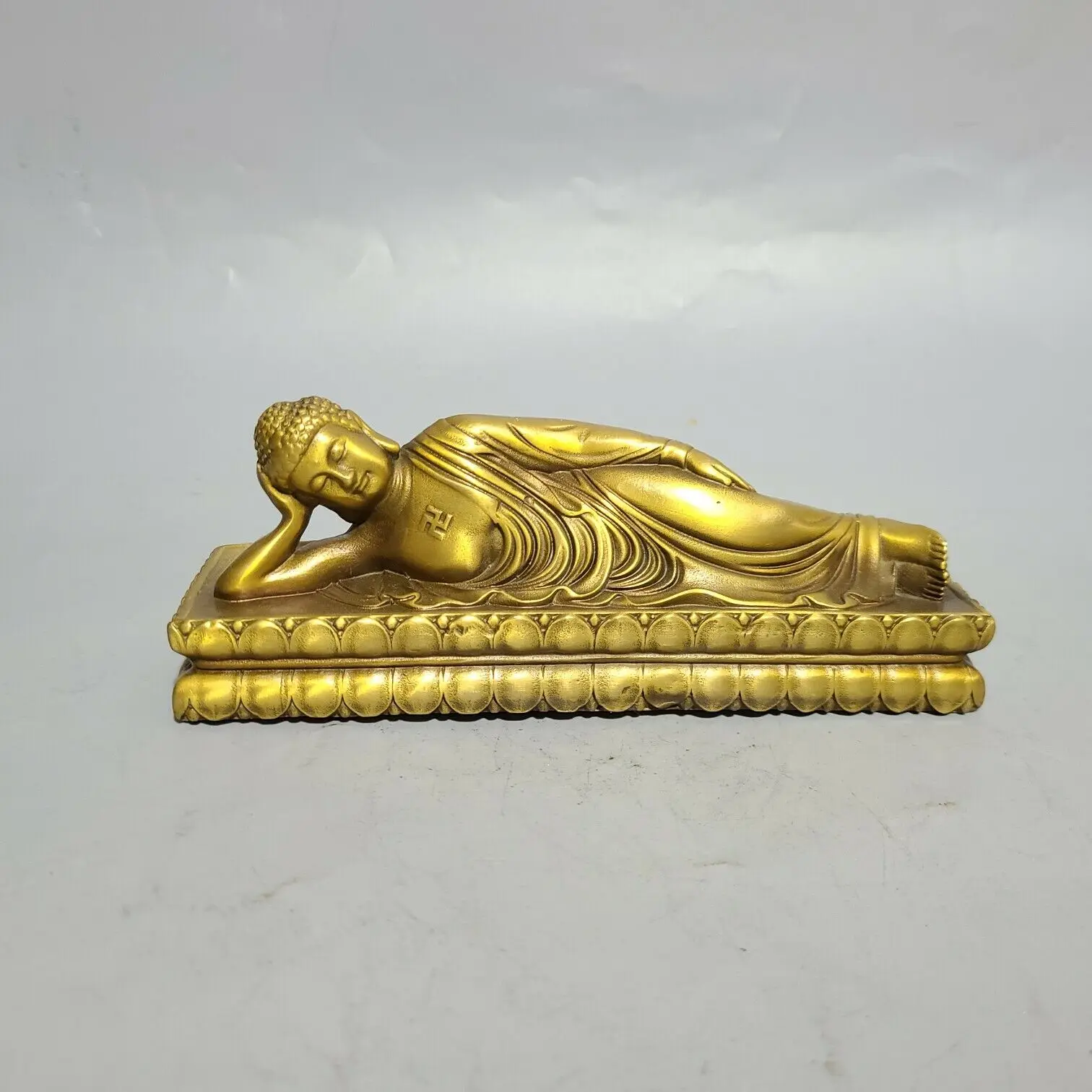 

19.5 cm Chinese Brass Shakyamuni Buddha Statue Bronze Buddha Statue sculpture