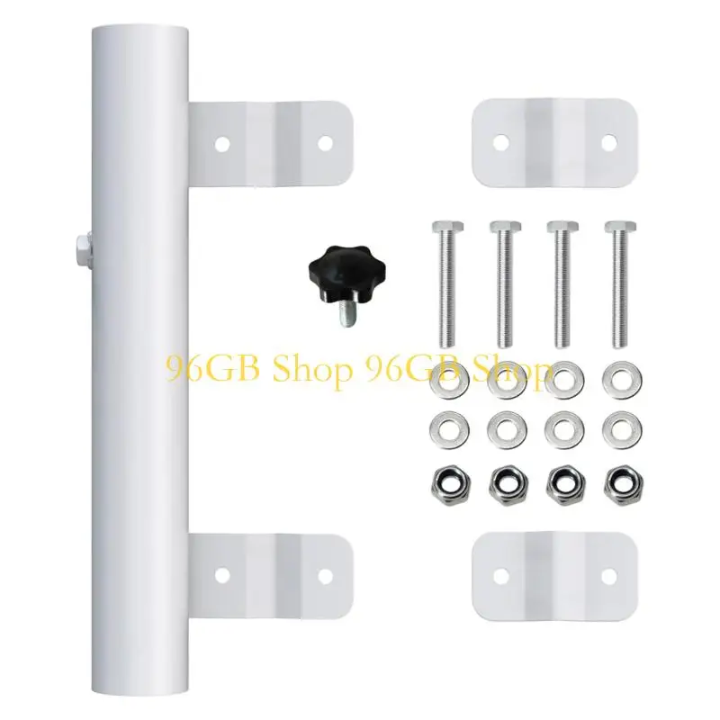96GB Flagpole Mounting Bracket with Hardware for Recreational Displays