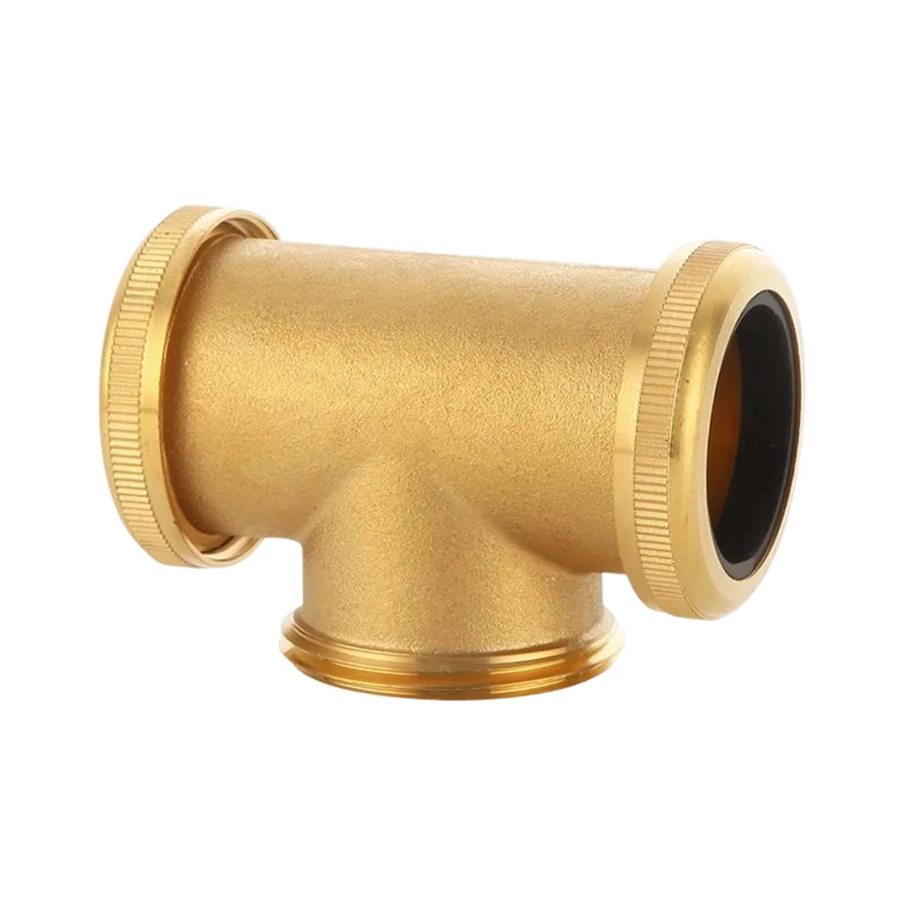 Brass Four Way Drain Pipe Connector for Double Basin For Sinks Leak Proof Plumbing Fitting for Kitchen and Bathroom