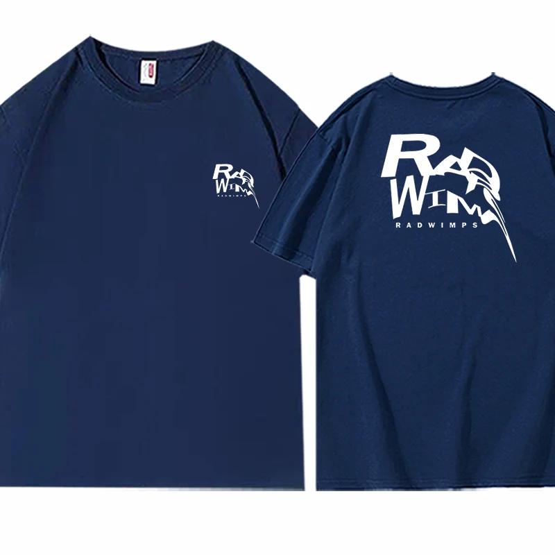 Radwimps الفرقة تي شيرت الصيف RADWIMPS الطرفية الإبداعية الرجال والنساء القطن الخالص الجولة الرقبة قصيرة الأكمام القمصان