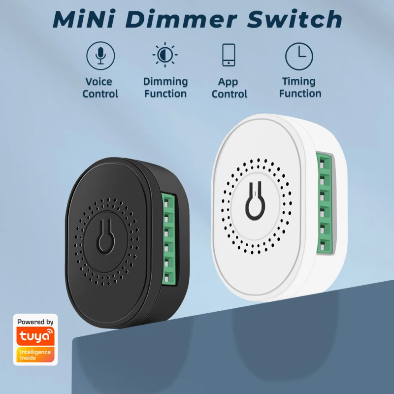 Tuya DIY Mini WiFi Smart LED Dimmer Switch Light Module SmartLife App telecomando 220V lampada da parete On Off per Alexa Google Home