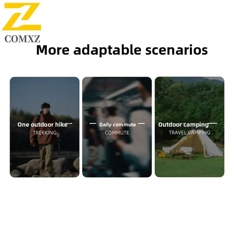 سترة COMXZ للرجال للخريف والشتاء سميكة للمغامرة الخارجية معطف دراجة نارية خفيف للترفيه على الطراز اليومي ملابس خفيفة مريحة