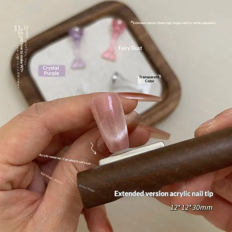 Présentoir magnétique pour pratique de Nail Art, ensemble de hauteur, support de pratique pour faux ongles, outils de pratique de manucure en acrylique