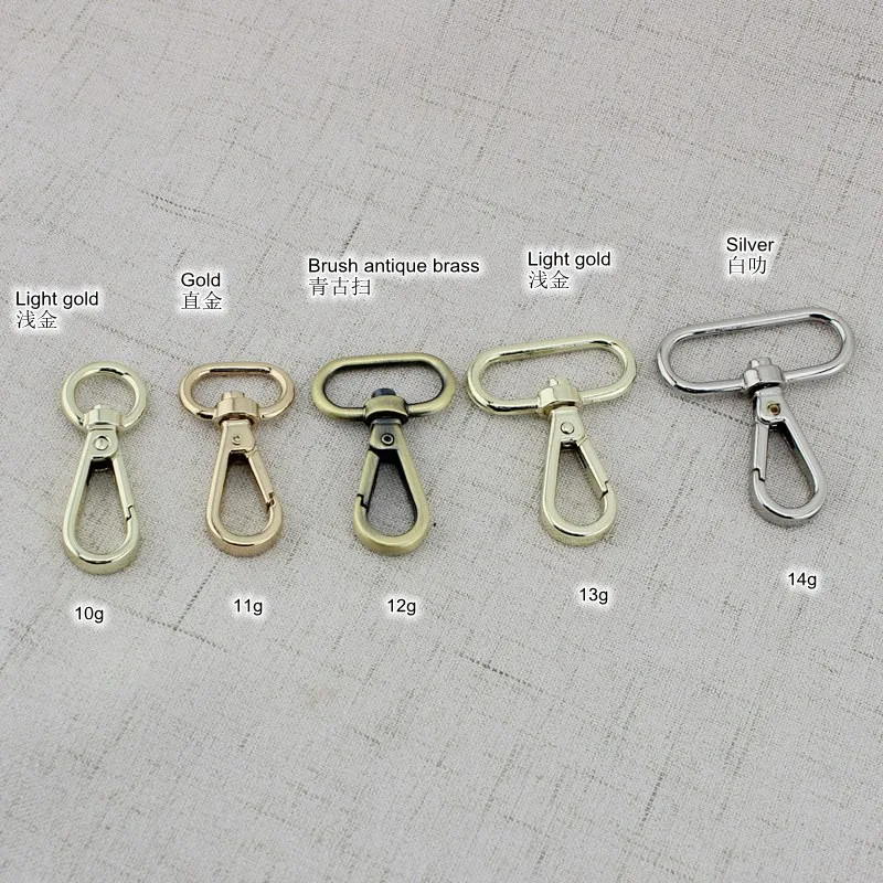 30PCS High Quality Swivel Dog Buckle Handbag hardware Metal Clasp For bag Trigger Snap Hook Buckle Luggage DIY Accessories