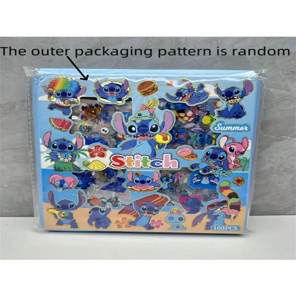 1 szt. Zestaw naklejek DIY z motywem Disneya, Stitch, do scrapbookingu, pamiętnika, na długopisy, etui na telefon, prezent na urodziny, święta.