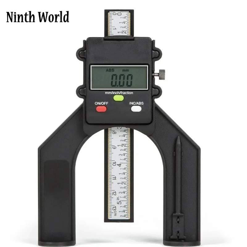 Ninth World Digital Depth Gauge 80mm LCD Height Gauges Calipers With Magnetic Feet For Woodworking table saw Measuring Tools