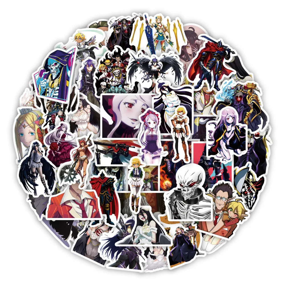 10/30/50 قطعة جديد أفرلورد أنيمي الكتابة على الجدران ملصقات الزخرفية DIY بها بنفسك الغيتار الهاتف المحمول كوب ماء سكيت ملصقات مقاومة للماء #3