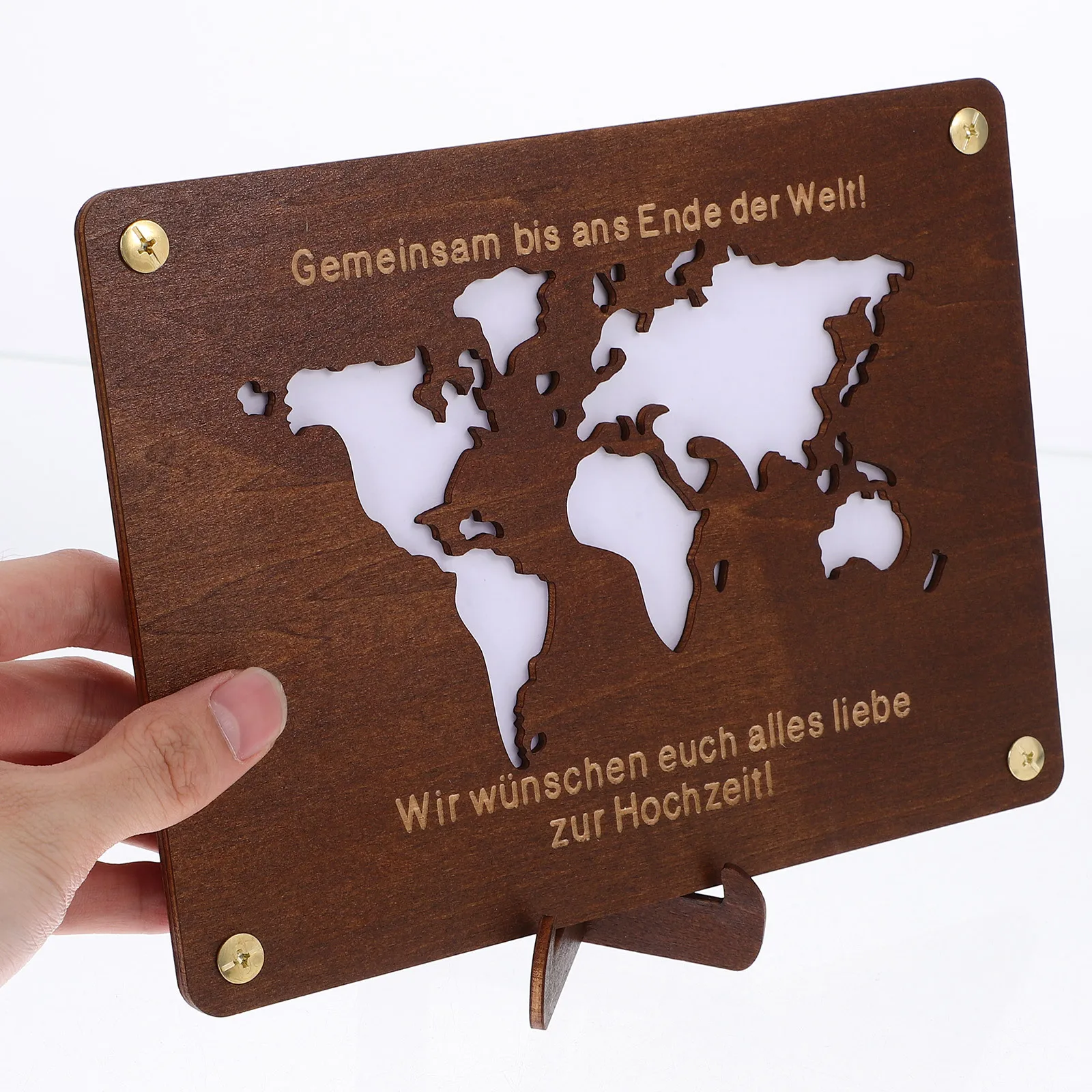 

Wood Money Wallet Rectangular Cash Holder Durable Portable Graduation Money Container Gift Graduation Cash Wallet